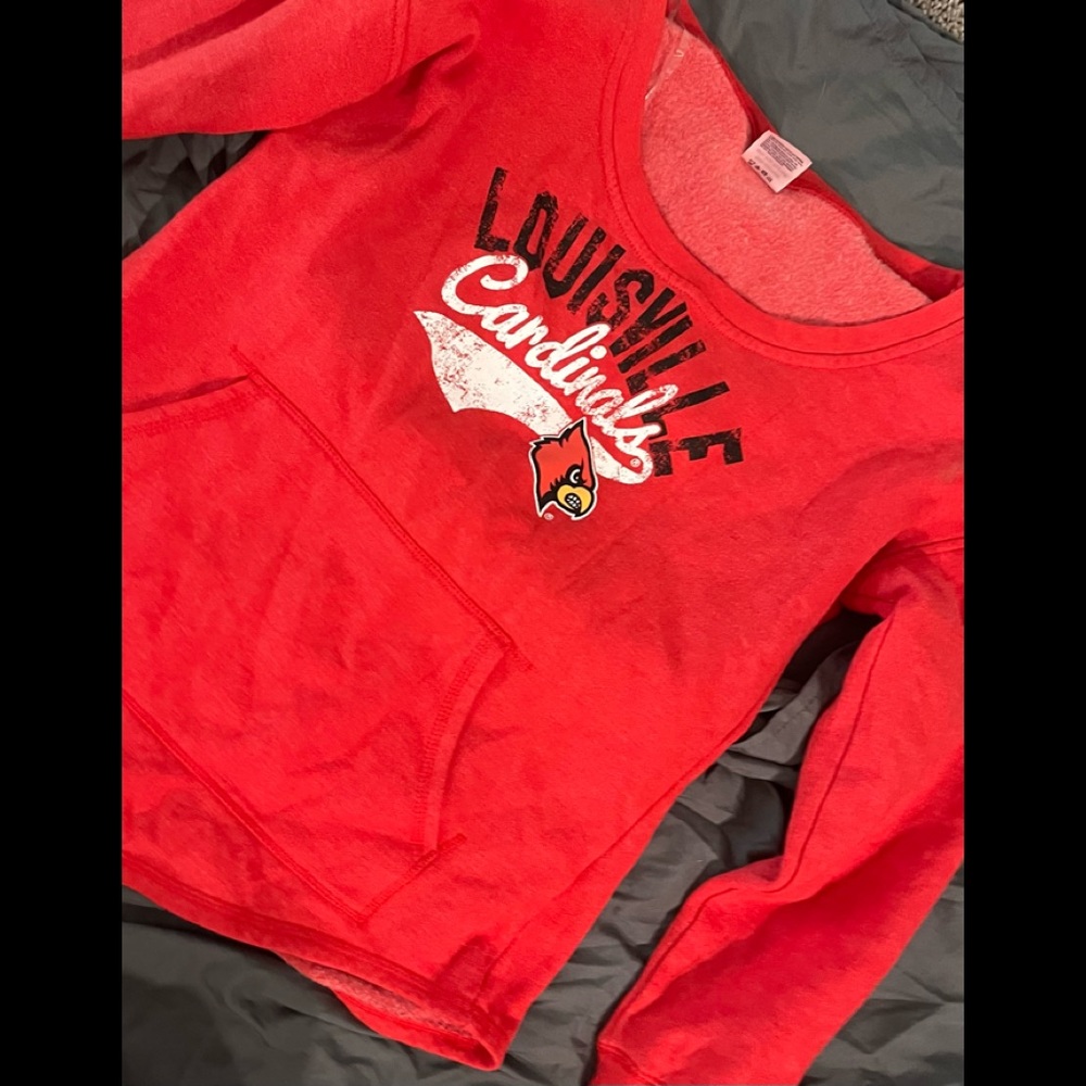 Louisville Cardinal sweater large